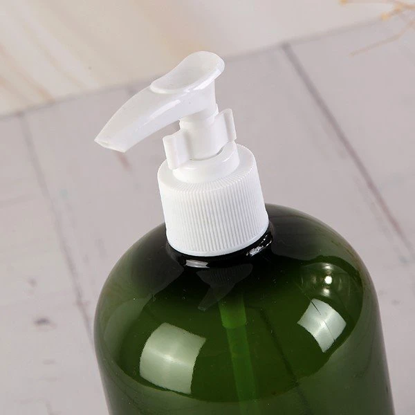 16oz pet green bottle with lotion pumo